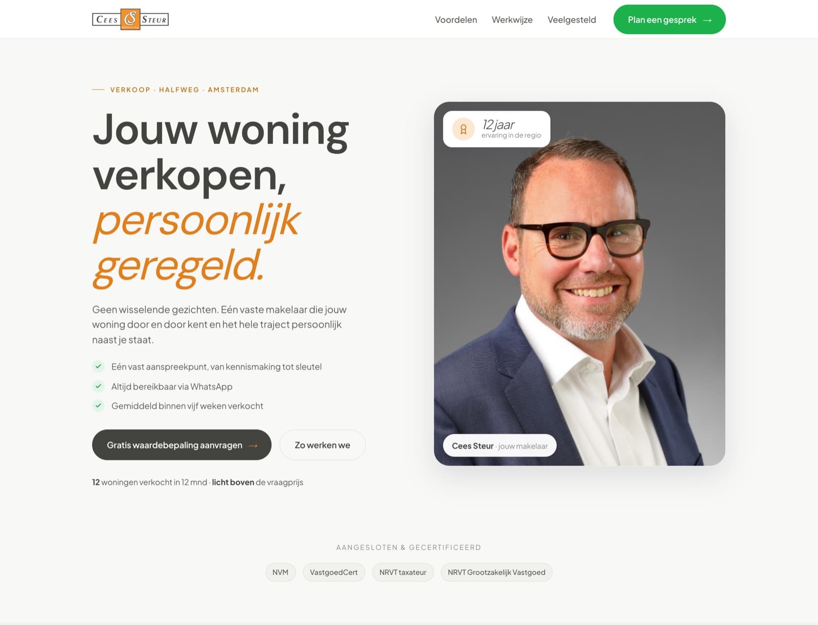 De nieuwe website: ceessteur.realadstate.nl